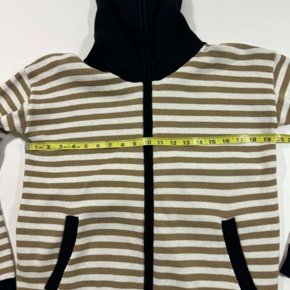 New Cabi 6448 Mascot Cardigan Sweater Full Zip Classic Stripe - Picture 8 of 9